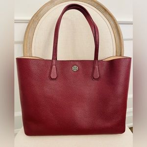 Tory Burch Leather Tote Bag (Large)